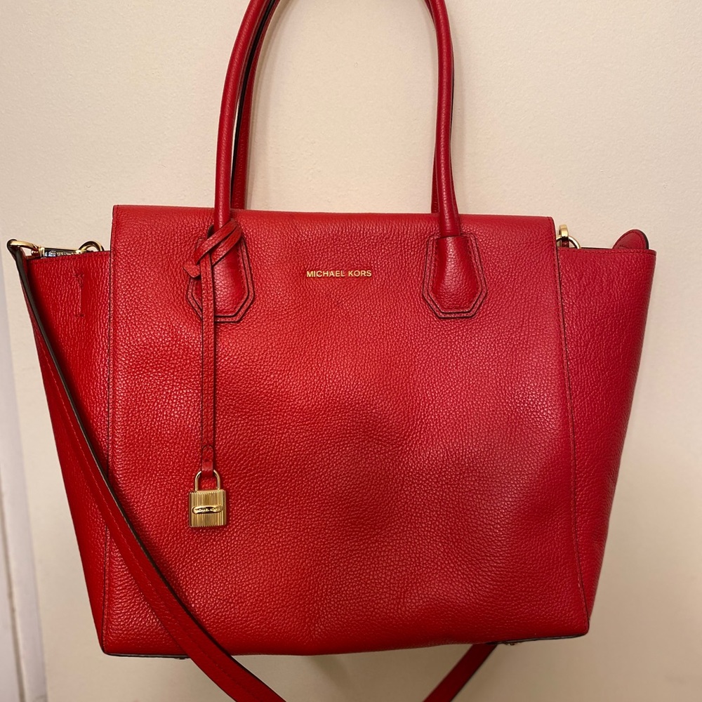 Michael Kors Large Satchel Red